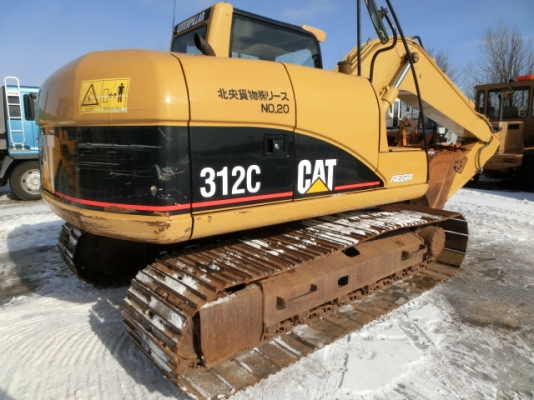 รถแบคโฮเก่าญี่ปุ่น CAT 312C สภาพสวย ใบแทรก 70 ซม