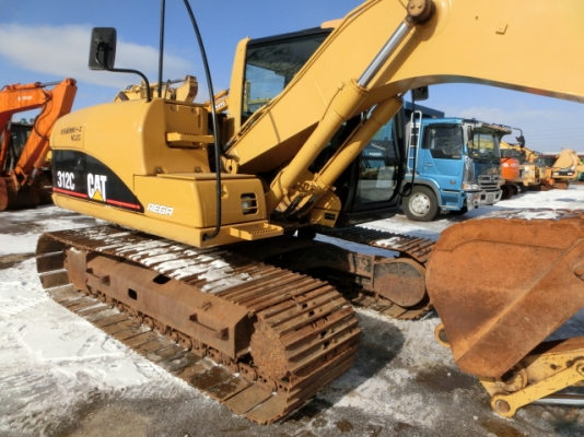 รถแบคโฮเก่าญี่ปุ่น CAT 312C สภาพสวย ใบแทรก 70 ซม