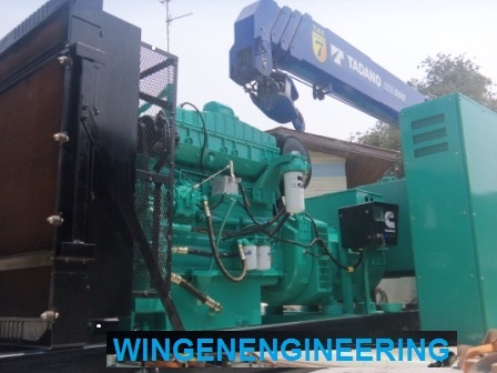 เครื่องปั่นไฟ 300 KVA.CUMMINSรับประกัน 12 เดือน(mad in japan)