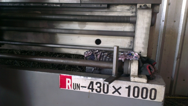 Sell> Lathe แท่นกลึงมือสอง Runmaster 430x1000 6 ฟุต 4 เพลา มีเบลค มีลิเนีย เพลาเดินฟิตเป็น 6 เหลี่ยม รุ่นรองใหม่ล่าสุด นิ้ว มิล ไม่ต้องเปลี่ยนเฟืองครับ