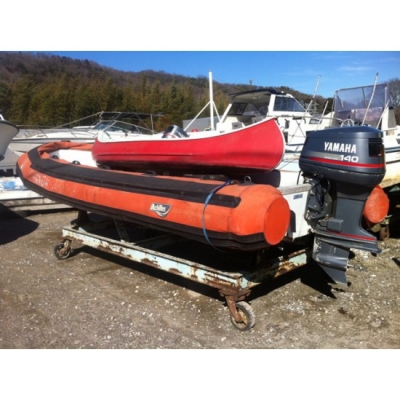 ขายเรือยางท้องไฟเบอร์มือสองพร้อมเครื่อง Yamaha 140แรงม้า นำเข้าจากญี่ปุ่น สินค้าพรีออเดอร์