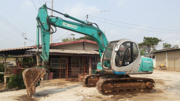 ขายด่วนรถเเม็คโครKOBELCO SK100-5มาร์คไฟร์รถนำเข้าเก่าญี่ปุ่นแท้ไม่เคยใช้งานเมืองไทยเลยมีปั้มลายหัวกระแทกพร้อม