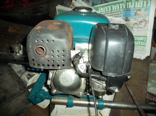 เครื่องเรือหางยาว พร้อมแป้นเกาะหางเรือไฟเบอร์