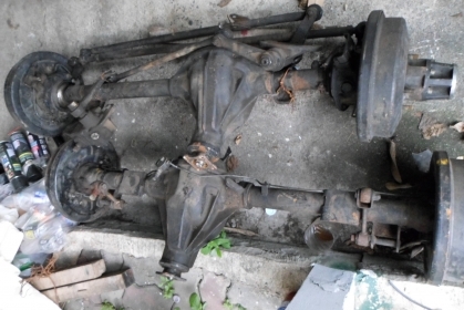 แหนบจิ๊ปมิตซู หน้ากว้าง ตัดแซสซีมา พร้อมเต้าแหนบโตงเตง ครบชุดหน้าหลัง