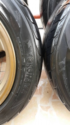 แม็ก te37 ขอบ15x8 พร้อมยางโยโก 195 55 15 ปี09  1ชุด สวยๆ
