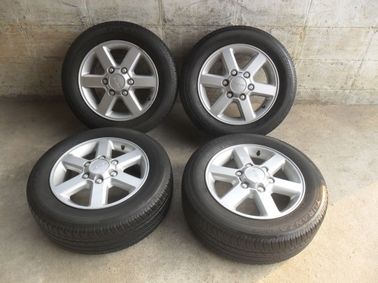 ล้อแม็ก 16นิ้ว6รู อีซูซุ พร้อมยาง 215/60R16 สวยๆ 4 ล้อ ราคา 6900 บาท