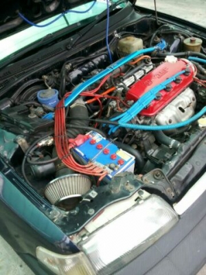 ปรับราคา68000บาทHonda Civic เกียร์ออโต้ 1500cc.D15B Vtec ฝาขาว 130แรงม้า โทร.0851629982(โอ)