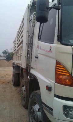 ขายด่วน!!!รถบรรทุก12 ล้อ HINO MEGA ปี 51ดั๊มได้ หัวดั้มสามมิตร  ราคา 2,200,000