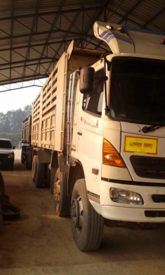 ขายด่วน!!!รถบรรทุก12 ล้อ HINO MEGA ปี 51ดั๊มได้ หัวดั้มสามมิตร  ราคา 2,200,000