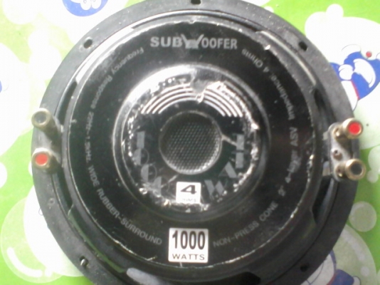 ขายลำโพงซับ10นิ้ว โครงปั้ม ว๊อยคู่ 1ดอก