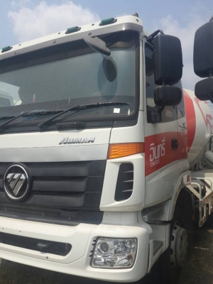 ขายรถโม่ปูนผสมคอนกรีต 7 คิว Foton MIXER 340 แรงม้า สกรีนปูนอินทรีย์เรียบร้อยแล้ว