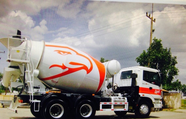 ขายรถโม่ปูนผสมคอนกรีต 7 คิว Foton MIXER 340 แรงม้า สกรีนปูนอินทรีย์เรียบร้อยแล้ว