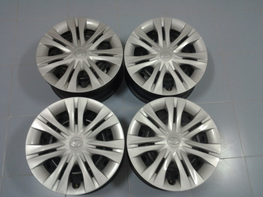 ขายกระทะล้อขอบ15"VIGO CHAMP ป้ายแดง 5รู114.3พร้อมฝาตบ สวยๆครับ