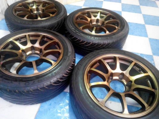 ขายadvan racing-rs17/6/139กว้าง8"พร้อมยาง215/55/17ปี12