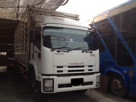 ขายรถบรรทุก 6 ล้อ  กระบะพร้อมคอก ISUZU FTR  เครื่องยนต์ 240แรงม้า ยาว 7.5 เมตรสนใจติดต่อ 080-4477814 พีรพงษ์