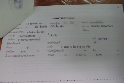 CIMC หางสามเพลาแท้  ขายกลางอากาศไปท่ามะกา ค่ะ