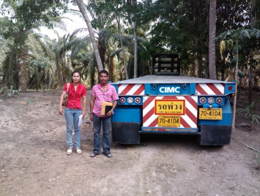 CIMC หางสามเพลาแท้  ขายกลางอากาศไปท่ามะกา ค่ะ