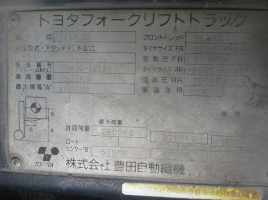 ขายโฟคริฟต์ TOYOTA