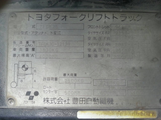 ขายโฟคริฟต์ TOYOTA