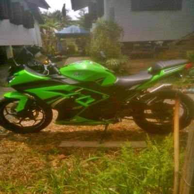 ขายดาวน์ Ninja300 สีเขียว