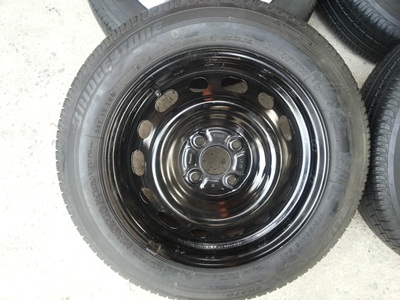 ขายล้อกะทะ15 4รู100 MAZDA พร้อมยาง 1 ชุด