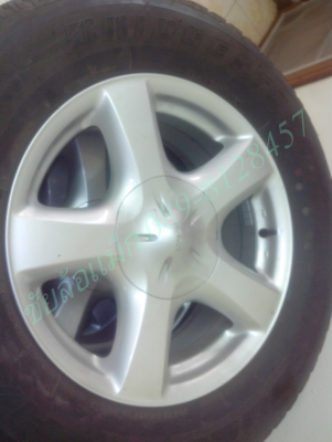 ขายแม็กวีคอสขอบ17พร้อมยางบริสโตน255/65/17ปี13เดือน8