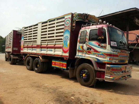 ขายรถบรรทุก ISUZU 270 hp ดั๊มพ์  (แม่+ลูก)
