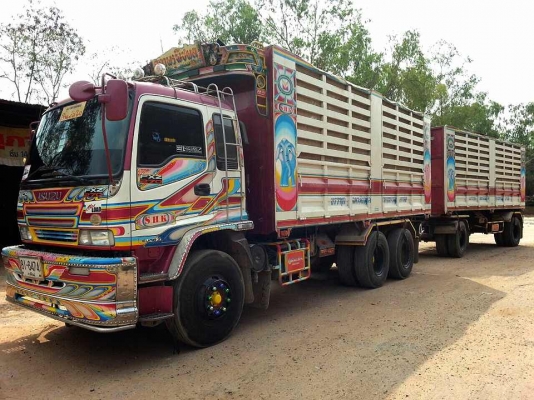 ขายรถบรรทุก ISUZU 270 hp ดั๊มพ์  (แม่+ลูก)