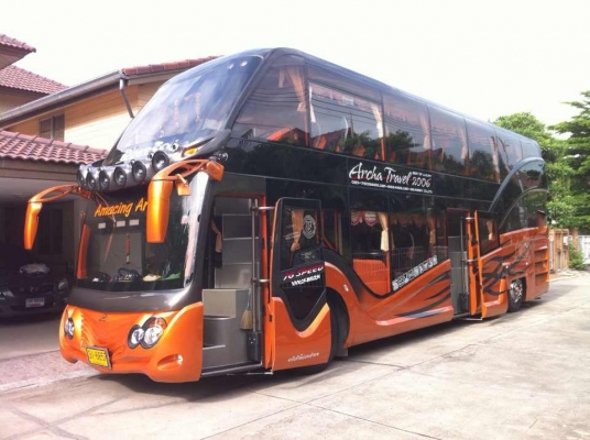 ขายรถทัวร์ 2 ชั้น 8 ล้อ พร้อมทะเบียน