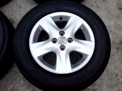 แม็กซ์พร้อมยาง VIOS 4รู100 พร้อมยางปี11-12 YOKOHAMA สวยทั้งชุด