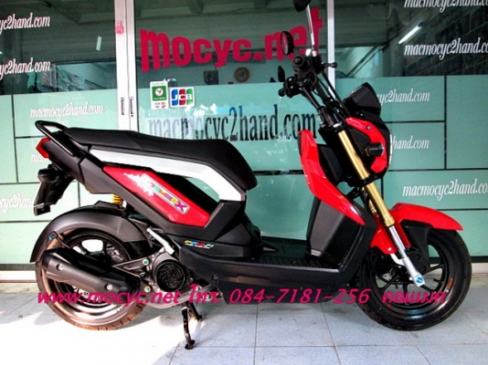 ZOOMERสีแดง รถเดือน ต.ค ปี 56 ไมล์ 5211 โล แถมฟรี เสื้อ-หมวก โปรโมชั่น 39900
