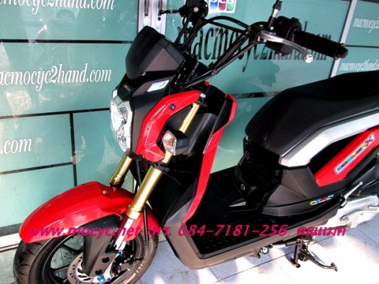 ZOOMERสีแดง รถเดือน ต.ค ปี 56 ไมล์ 5211 โล แถมฟรี เสื้อ-หมวก โปรโมชั่น 39900