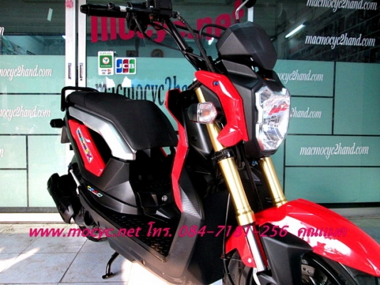 ZOOMERสีแดง รถเดือน ต.ค ปี 56 ไมล์ 5211 โล แถมฟรี เสื้อ-หมวก โปรโมชั่น 39900