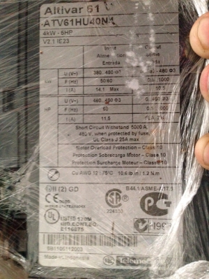 ขาย ตัวคุมการสตาร์ทมอเตอร์ Schneider ขนาด 5 HP. สภาพสวย