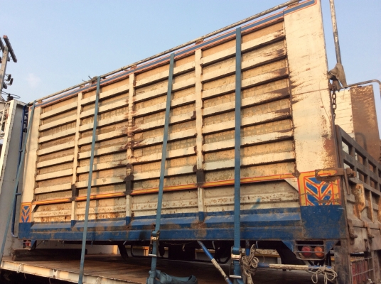 ***ขายกะบะคอกเหล็กกล่องคอกสูง ยาว 4.20 ม. ใส่หกล้อกลางคับ***