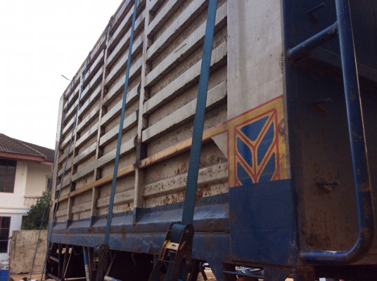 ***ขายกะบะคอกเหล็กกล่องคอกสูง ยาว 4.20 ม. ใส่หกล้อกลางคับ***