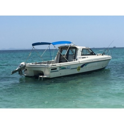 ขายเรือตกปลาไฟเบอร์ Catamaran Nissan SunCat 8 มือสองญี่ปุ่น