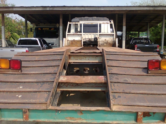 10 ล้อ เทนเลอร์บรรทุกแบคโฮ MITSU 527 เครื่อง 190แรง 2 เพลา