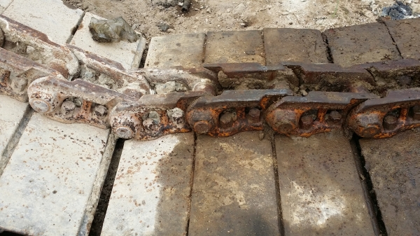 ขายด่วน โช่พร้อมใบ KOMATSU PC120-3 ใบยาว70 ช