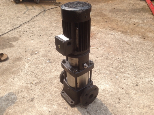 ขายปั้มน้ำแรงดันสูงแบบตั้ง Groundfos ขนาด 1.5 HP. 380 V สภาพสวย วิ่งนิ่ม พร้อมใช้งาน