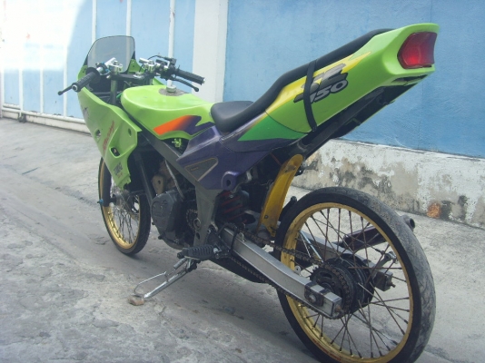 ร้อนเงินนนนนน ขาย Kawasaki KR150cc เสื้อทอง เครื่องดี พร้อมทะเบียน ราคาถูก