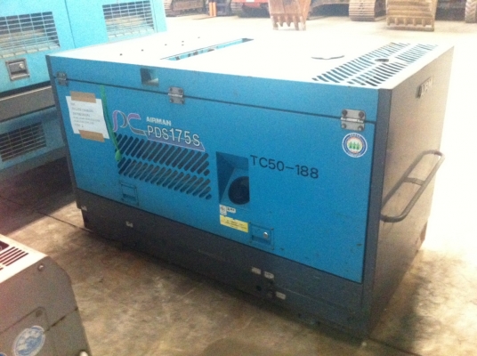 เครื่องลม AIRMAN PDS175S มือสองสภาพดีจากญี่ปุ่น เครื่องลม AIRMAN PDS175S มือสองสภาพดีจากญี่ปุ่น