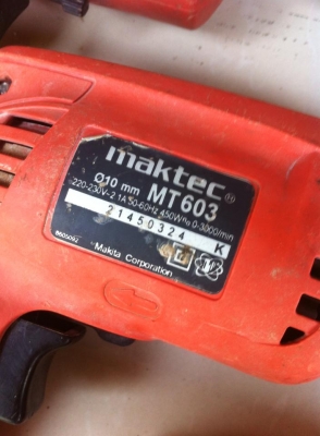 สว่านไฟฟ้า Maktec 3ตัว สภาพใหม่มาก ราคาถูกๆครับ สว่านไฟฟ้า Maktec 3ตัว สภาพใหม่มาก ราคาถูกๆครับ