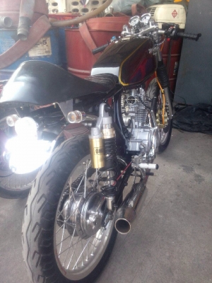 ขาย HONDA JX แต่งทรงคาเฟ่ สตาร์ทมือ เลี่ยมๆ ทะเบียนพร้อมโอน