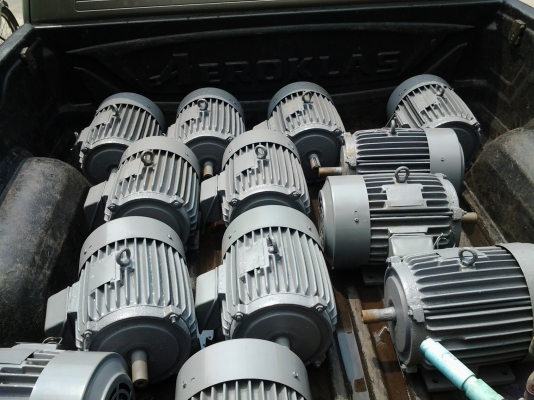 ขาย !! มอเตอร์ 5 hp. 380v. รอบ 1400 ยี่ห้อ teco พร้อมใช้งาน