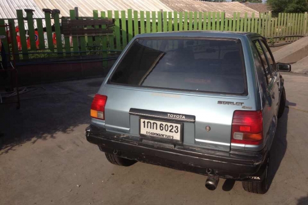 Toyota Starlet EP70 เครื่องหัวฉีด1300เกียร์AT ติดแก๊สแล้ว วิ่งทางไกลสบาย เอกสารพร้อม