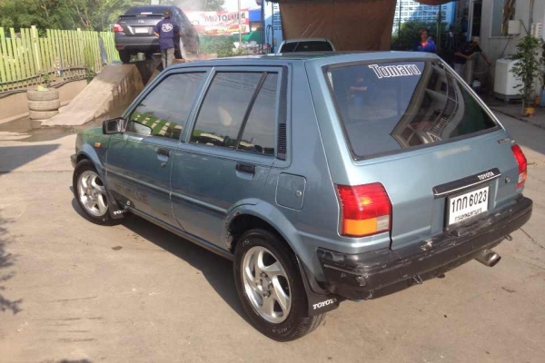 Toyota Starlet EP70 เครื่องหัวฉีด1300เกียร์AT ติดแก๊สแล้ว วิ่งทางไกลสบาย เอกสารพร้อม