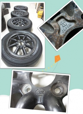 ขายล้อกล้วย BR. แท้ JAPAN 14x6" 4/110