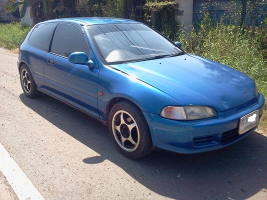 civic 3 ประตู ปี 93 เครื่องหัวฉีด เกียร์ออโต้ ติดแก็สเเล้ว (รถผู้หญิงใช้)