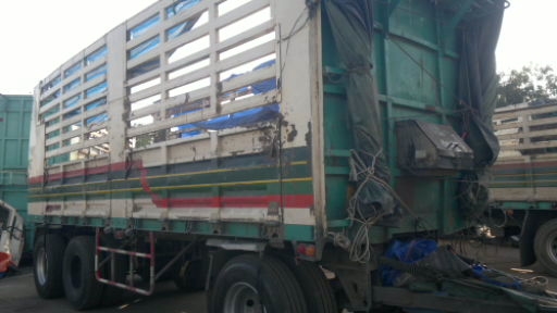 ขายพ่วงแม่ลูกไม่ดั้มกระบะเหล็ก HINO 3 ใบปัด เครือง P11C 320 เเรงม้า 2 เพลา ลูก 3 คาน ยางเต็ม ทะเบียนพร้อมโอน ราคาเบาๆ